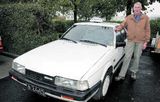Mazda frá árinu 1987 er kennslubifreiðin