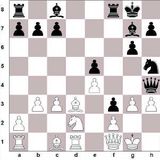 1. e4 d6 2. d4 Rf6 3. Bd3 g6 4. Rf3 Bg7 5. 0-0 0-0 6. h3 Rc6 7. c3 e5 8...
