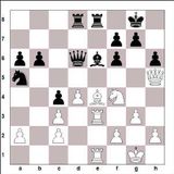 1. e4 d5 2. exd5 Dxd5 3. Rc3 Dd8 4. d4 Rf6 5. Bc4 a6 6. Bg5 h6 7. Bxf6...