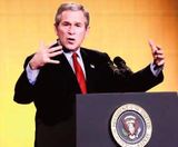 Bush vill að bandarískir launþegar spari til elliáranna