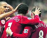 Walcott, Rooney og Ronaldo