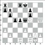 1. d4 Rf6 2. c4 e6 3. Rc3 Bb4 4. Dc2 O-O 5. a3 Bxc3+ 6. Dxc3 d5 7. Rf3...