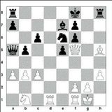 1. e4 d5 2. exd5 Dxd5 3. Rc3 Dd6 4. d4 c6 5. Rf3 Bg4 6. h3 Bxf3 7. Dxf3...