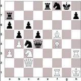1. c4 Rf6 2. Rc3 e6 3. d4 d5 4. Bg5 Rbd7 5. e3 c6 6. Rf3 Da5 7. cxd5...