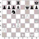 1. d4 Rf6 2. c4 e6 3. Rf3 d5 4. Rc3 dxc4 5. e4 Bb4 6. Bxc4 Rxe4 7. O-O...
