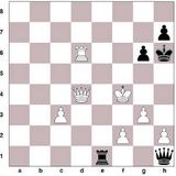1. d4 Rf6 2. Rf3 g6 3. Bg5 Bg7 4. Rbd2 0-0 5. c3 c5 6. Bxf6 exf6 7. dxc5...