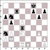 1. d4 Rf6 2. c4 c5 3. d5 e6 4. Rc3 exd5 5. cxd5 d6 6. e4 a6 7. f4 De7 8...