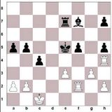 1. d4 Rf6 2. c4 g6 3. Rc3 d5 4. Bg5 Bg7 5. Rf3 Re4 6. Bf4 O-O 7. Rxd5 c5...