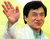 Jackie Chan í aurskriðu