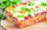 Lasagna með chorizo-pylsu og ostum
