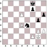 1. d4 Rf6 2. Rf3 g6 3. Bf4 Bg7 4. e3 0-0 5. Be2 d6 6. 0-0 c5 7. c3 b6 8...