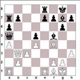 1. e4 c6 2. d4 d5 3. exd5 cxd5 4. c3 Rf6 5. Bd3 Rc6 6. h3 g6 7. Rf3 Bf5...