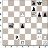 1. d4 Rf6 2. c4 e6 3. Rf3 c5 4. d5 b5 5. Bg5 exd5 6. cxd5 h6 7. Bxf6...