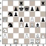 1. b3 Rf6 2. Bb2 d5 3. g3 Rc6 4. f4 h5 5. Rf3 Bg4 6. Bg2 e6 7. Rh4 Bd6...
