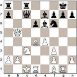 1. d4 d6 2. c4 e5 3. Rc3 exd4 4. Dxd4 Rf6 5. Rf3 Rc6 6. Dd2 Re5 7. e4...
