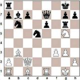 1. c4 e5 2. Rc3 Rf6 3. g3 Bb4 4. e4 Bxc3 5. bxc3 0-0 6. f3 b5 7. d4 exd4...