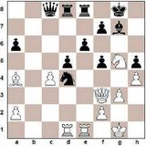 1. d4 Rf6 2. Bf4 d5 3. e3 c5 4. Rf3 Rc6 5. Rbd2 Rh5 6. dxc5 Rxf4 7. exf4...