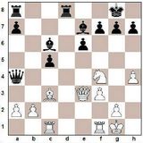 1. e4 c5 2. Rf3 d6 3. Rc3 Rf6 4. d4 cxd4 5. Dxd4 Rc6 6. De3 d5 7. Bb5...