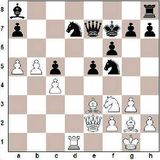 1. Rf3 Rf6 2. g3 b5 3. Bg2 Bb7 4. 0-0 c5 5. d3 e6 6. e4 Be7 7. e5 Rd5 8...
