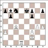 1. d4 Rf6 2. c4 e6 3. Rc3 Bb4 4. e3 b6 5. Bd2 0-0 6. Rf3 Bb7 7. Bd3 c5...