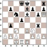 1. e4 c5 2. Rf3 g6 3. d4 cxd4 4. Dxd4 Rf6 5. Bb5 a6 6. e5 axb5 7. exf6...
