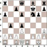 1. e4 e5 2. Rf3 Rc6 3. Bb5 a6 4. Ba4 Rf6 5. Rc3 b5 6. Bb3 d6 7. Rg5 Be6...