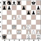 1. d4 Rf6 2. c4 g6 3. Rc3 d5 4. Bf4 Bg7 5. e3 c5 6. dxc5 Da5 7. Hc1 Re4...